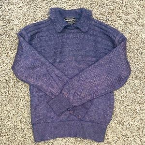 ⚜️vintage⚜️ collared sweater - Blue/Purple - S